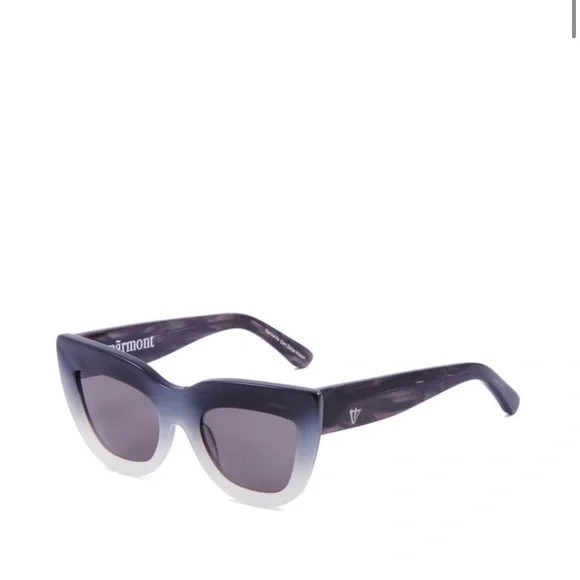 Valley Eyewear Marmont Black and White Cat-Eye Sunglasses - Picture 4 of 4